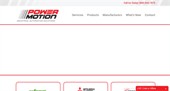 Desktop Screenshot of powermotionsales.com