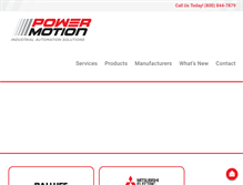 Tablet Screenshot of powermotionsales.com